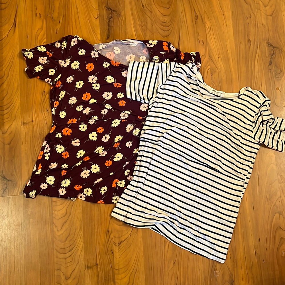 Nursing friendly shirts size medium